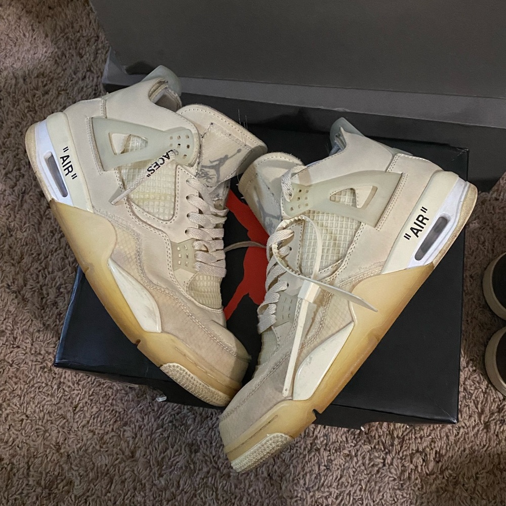 Offwhite Sail Jordan 4’s
